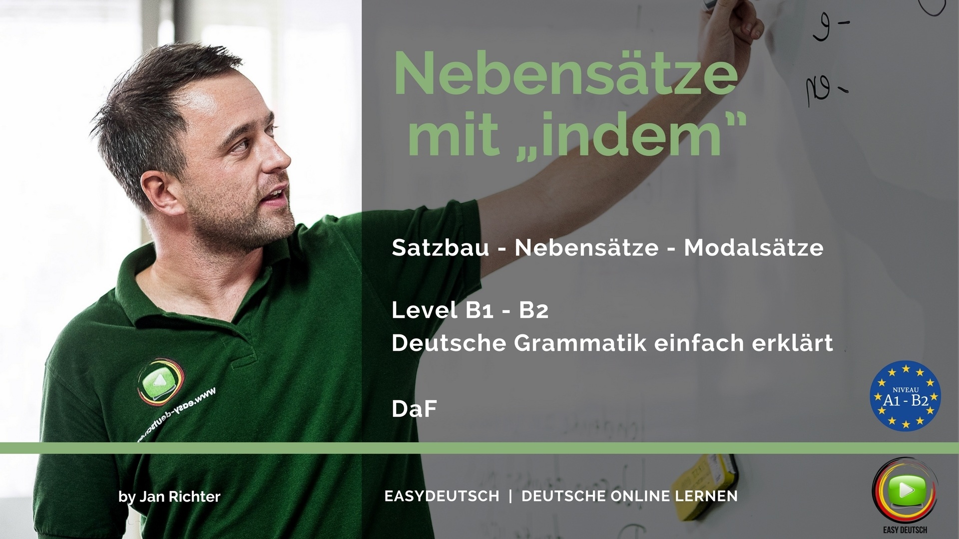 Modalsätze Nebensätze mit indem & dadurch / anstatt / ohne dass Grammatik
