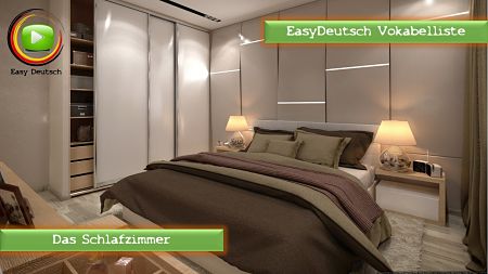 Deutsch lernen Vokabeln das Schlafzimmer