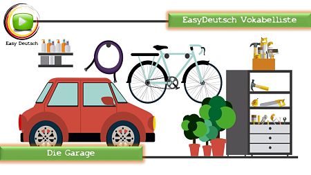 Deutsch lernen Vokabeln die Garage