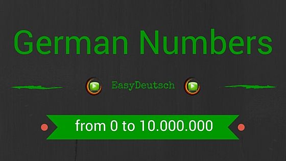 German NUmbers